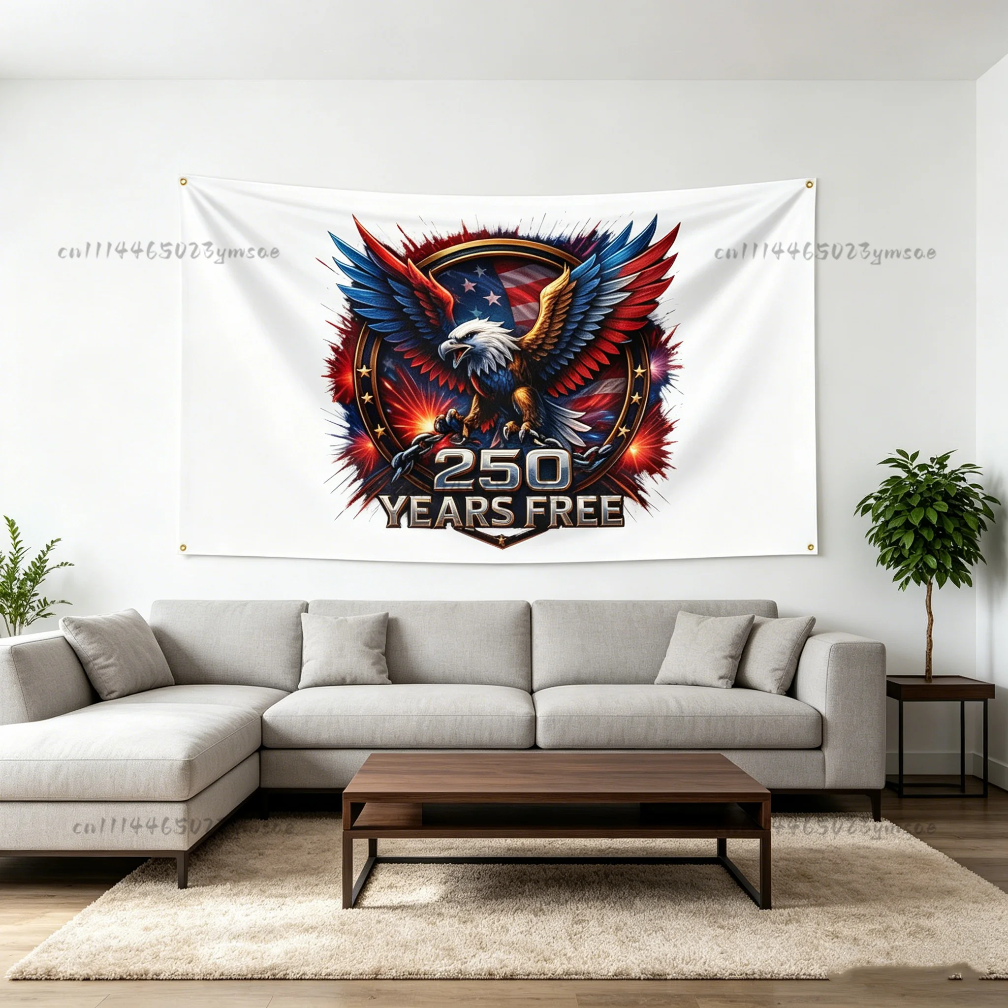 Unique Tapestry US 250th Anniversary 1776 2026 Semiquincentennial Flag Independence Day Flag 250 Years US Outdoor Backdrop Cloth