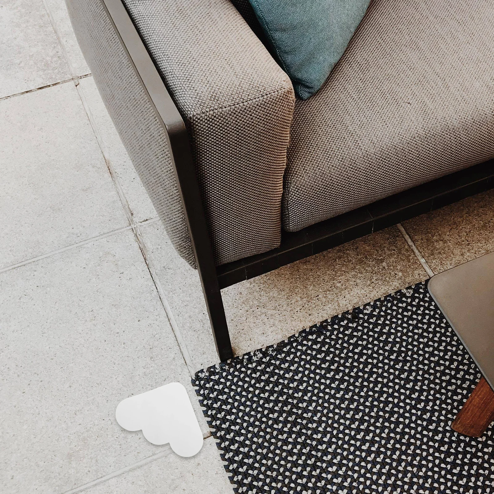 

12Pcs Non Slip Carpet Tape Grippers Safe for All Floor Types Carpet Gripper Rug Tape Rug Stickers Kitchen Rugs Pad