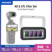 NEEWER Juego de filtros ND y CPL ND16 + ND64 + ND256 + Accesorios de filtro de lente de cámara de acción de polarización circular para DJI Osmo Pocket 3