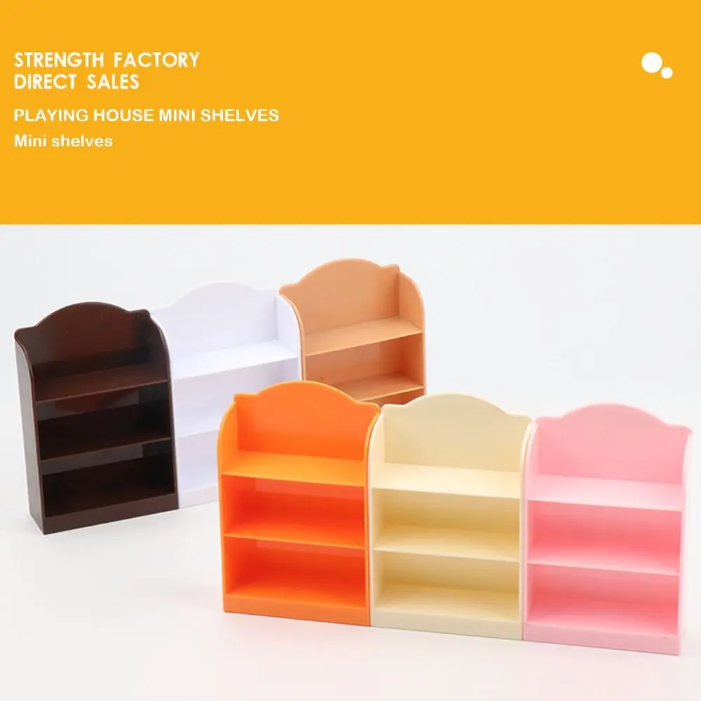 2 個ミニ 1/12 ドールハウスキャビネットプラスチック 6 色スーパーマーケット陳列棚 6.7*2.6*10.5 センチメートル