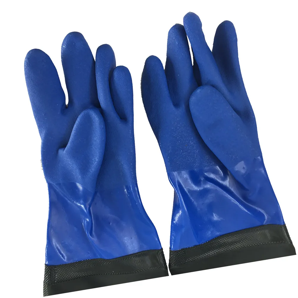 Thick PVC Industrial Gloves – Oil, Acid & Corrosive Liquid Protection, Waterproof, Anti-Slip, Wear-Resistant