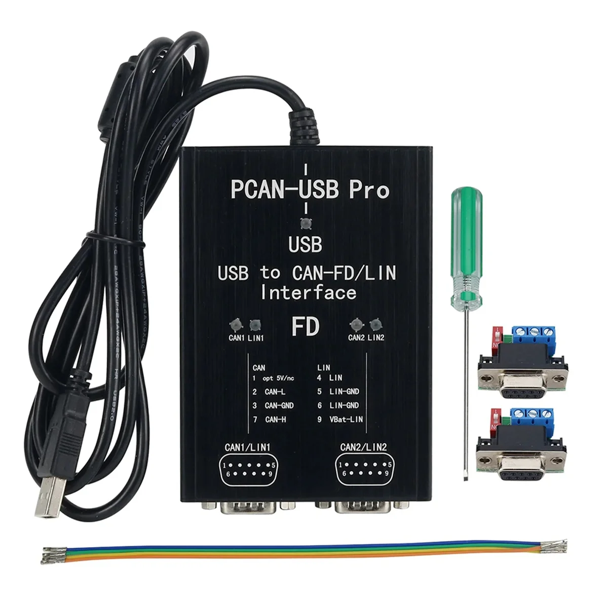 PCAN-USB Pro Lilineau PRO 12Mbit/S USB vers LilAdapter 2CH Lilineau Compatible avec IPEH-004061 pour PEAK