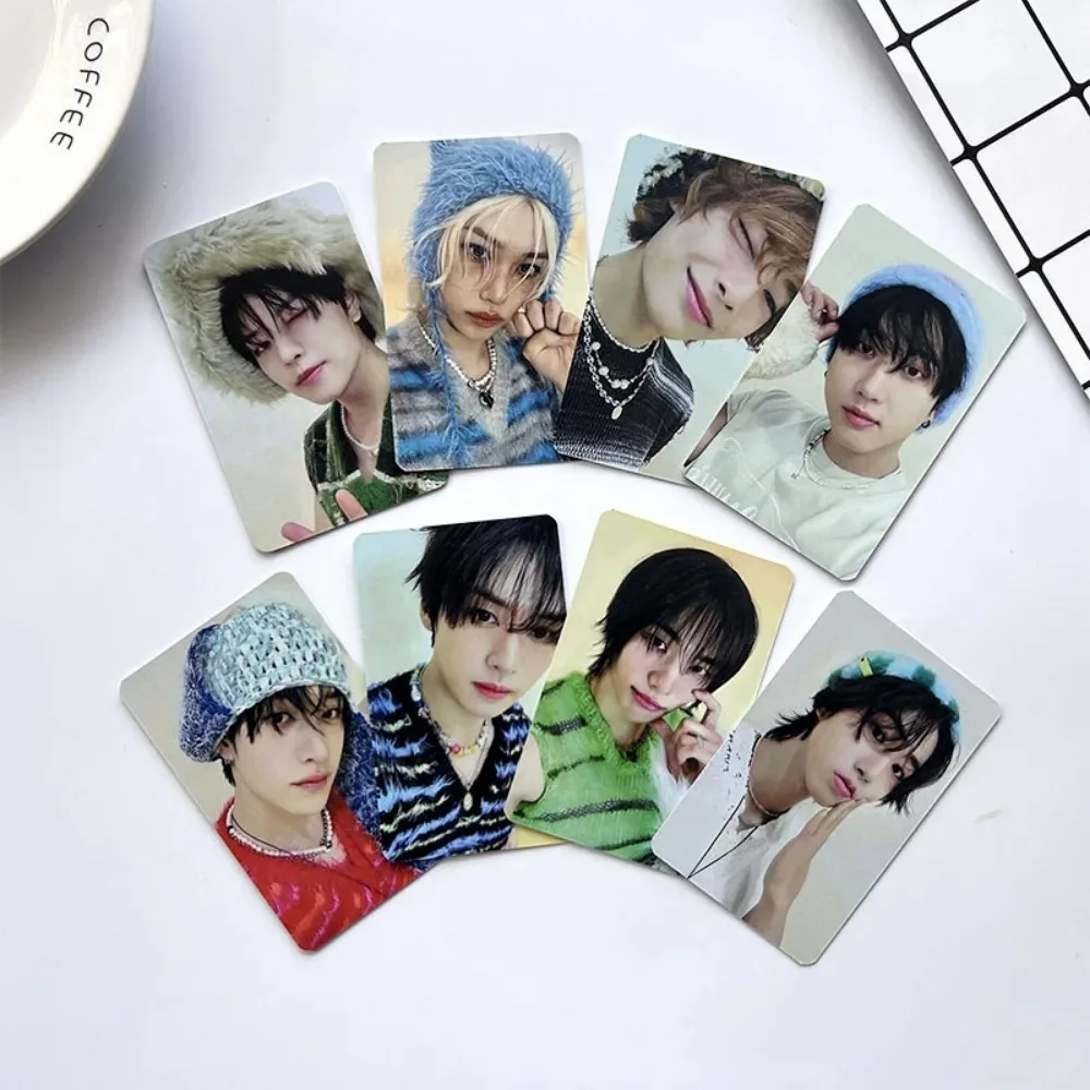 8Pcs/Set Kpop Group New Album ATE LOMO Card High Quality HD Photo Print Collectible Gift Celebration Postcard Small Cards