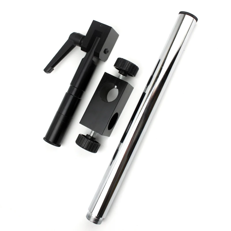 Diameter 25mm Heavy Duty Multi Axis Adjustable Metal Arm Support For Video Industry Microscope Table Stand Part Holder