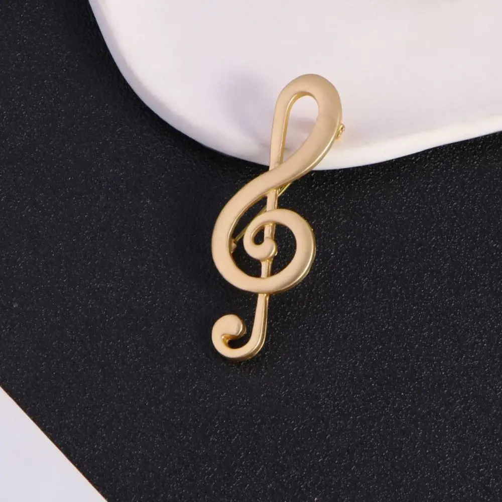 Exquisite Music Instrument Eighth Note Pin Music Note Vintage Treble Clef Pins Jewelry Alloy Harp Badge Backpack Decoration