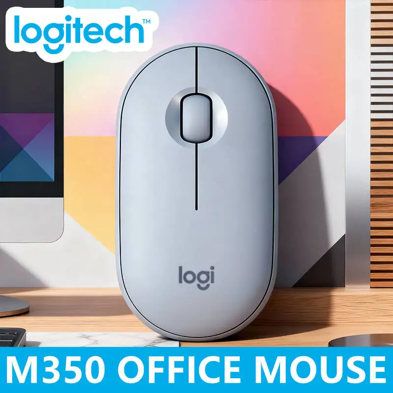 

Портативная мышь Logitech M350 Pebble — ультратонкая, Bluetooth и USB, бесшумное прокрутывание, легкая (77 г), готова к работе в дороге