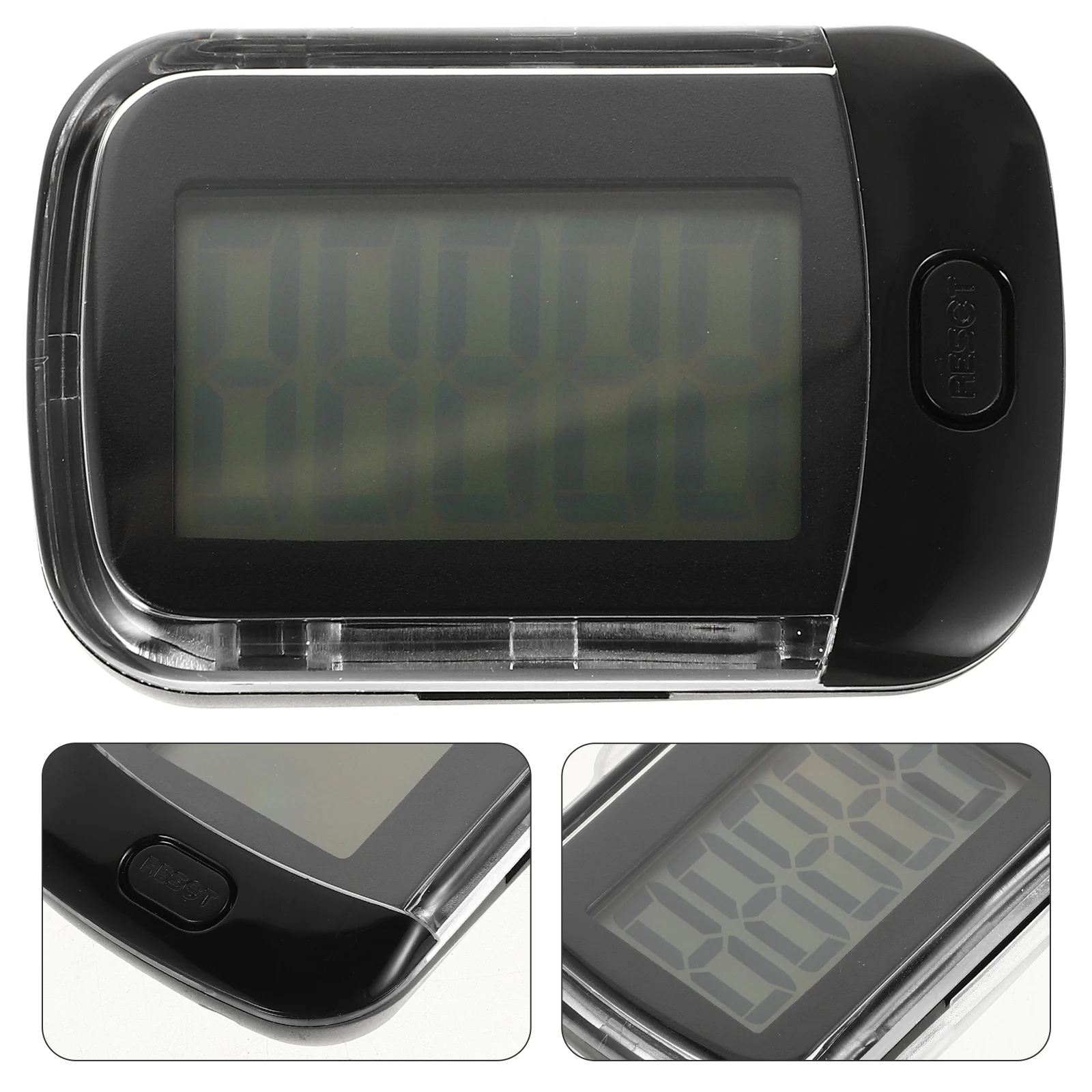 

3D Digital Pedometer Walking Step Counter Accurate Steps Tracker With Clip Outdoor Fitness Device Calorie Counter Black