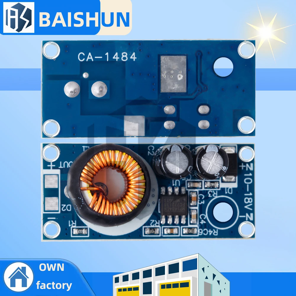MP1484EN Entrada 10v-18v Saída 5v DC-DC modelo módulo de redução de energia de aeronave Com dissipador de calor