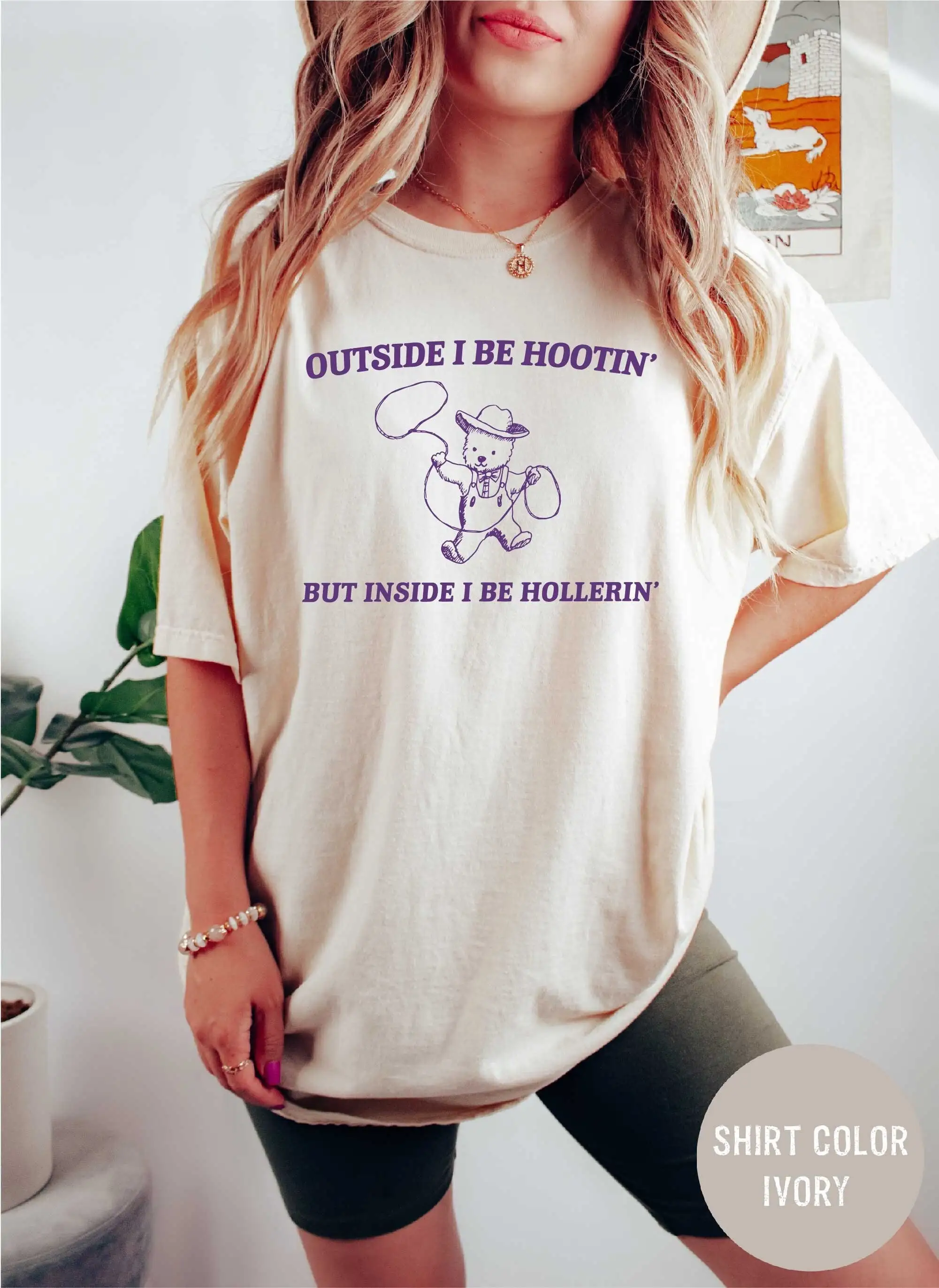 Outside I Be Hootin Funny T Shirt Meme