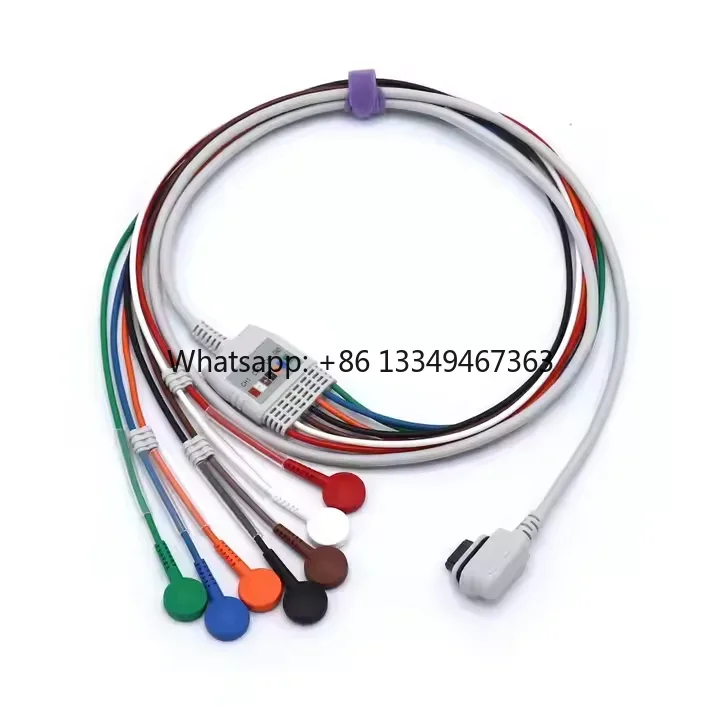 Compatible GE-SEER Light 2008594-004 Cable Holter 16P 7 cables Snap fabricante