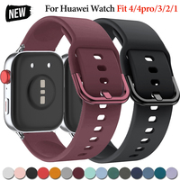Silicone Band For Huawei Watch FIT 3 FIT 4 Pro Strap watchband metal Buckle Sport bracelet fot huawei fit3 2 1correa Accessories