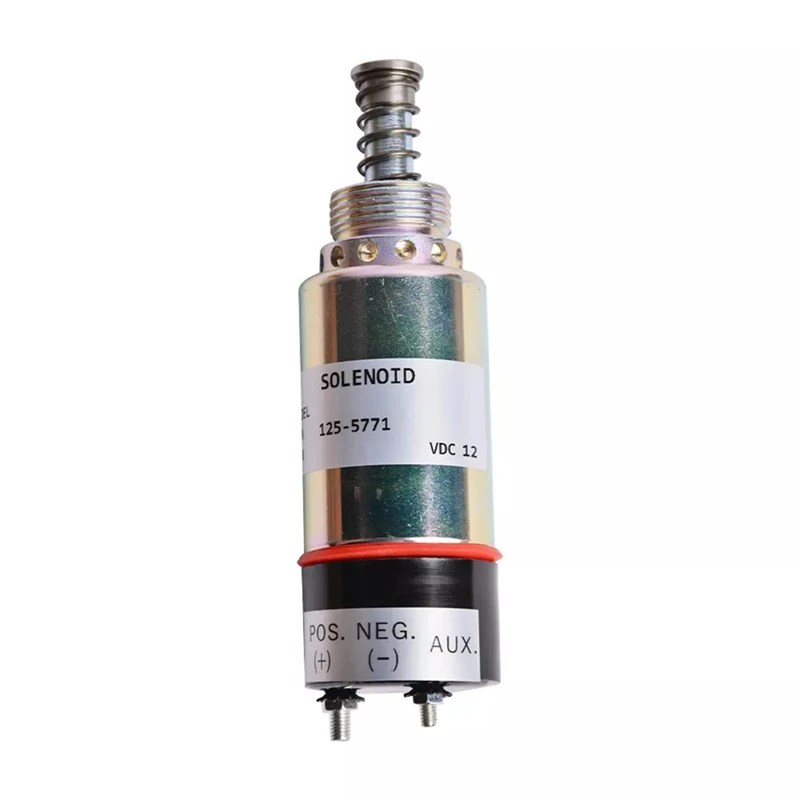 Solénoïde d'arrêt de carburant 12V, 125-5771, pour moteur Pillar Aïan 3114, 3116, 3126