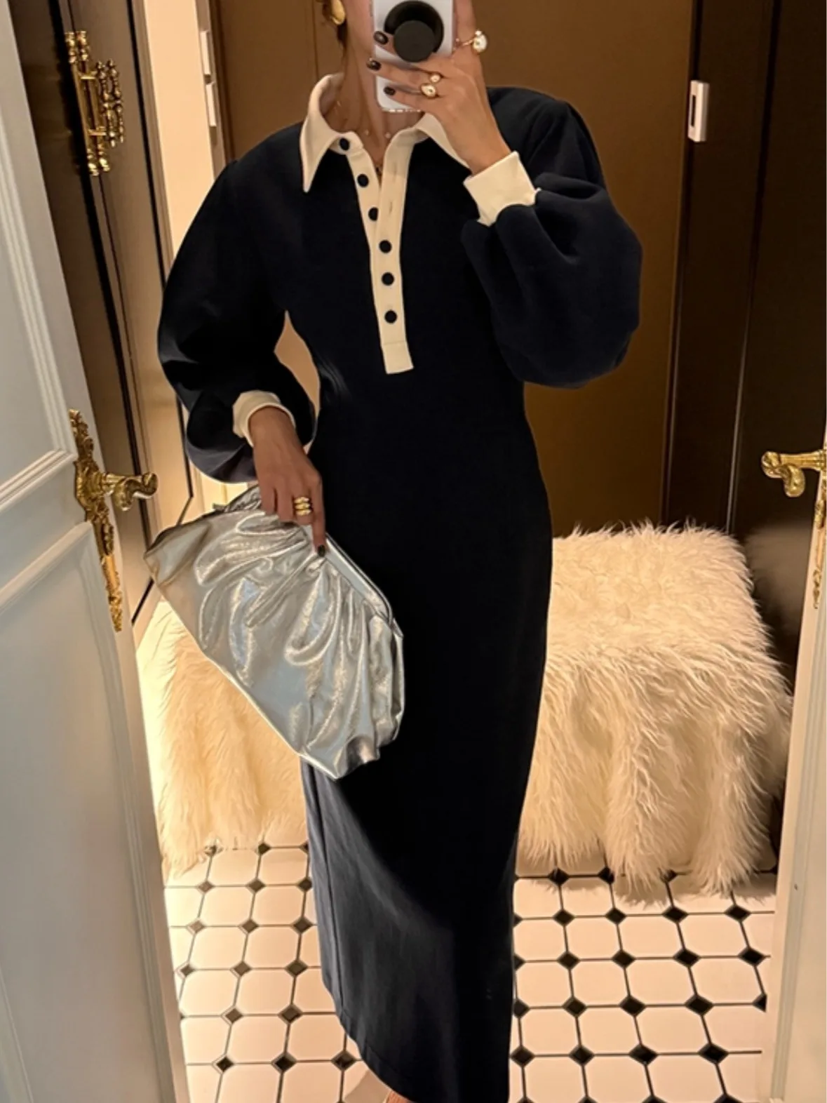 

Design Sensation Color Blo Long Sve Wrap Body Dr Женское облегающее платье с талией в стиле ретро, облегающее длинное платье на осень, новинка Sle