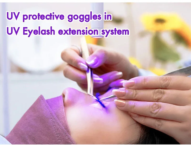 UV-Schutzbrille für falsche Wimpern, Wimpernverlängerung, Sicherheit, Strahlenschutz, Unisex, Anti-Augen-Linse, UV-Schutzbrille – Detail 1