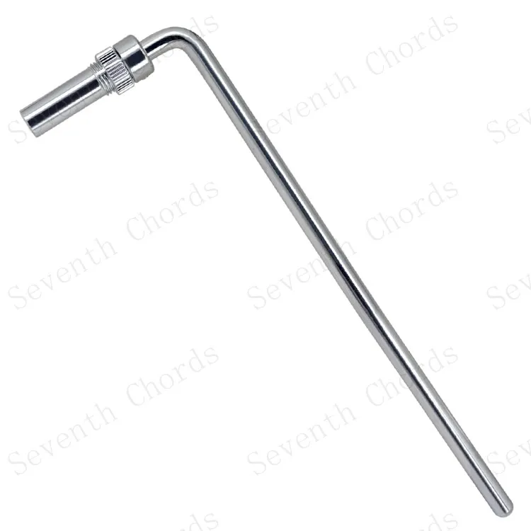 Hohlkörper-Einsatz für Gitarren ohne Kopfplatte, Vibrato-Brücke, Vibrato-Hebel, Vibraphon, Vibrato-Hebelstange, Vibrato-Hebelhalterung. – Detail 2