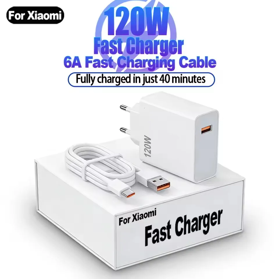 120W Fast Charger GaN Super Fast Charge For Xiaomi 17 15 Pro Max Ultra Poco X8 F8 Pro Ultra Redmi Note 15 Pro 6A Quick Charging