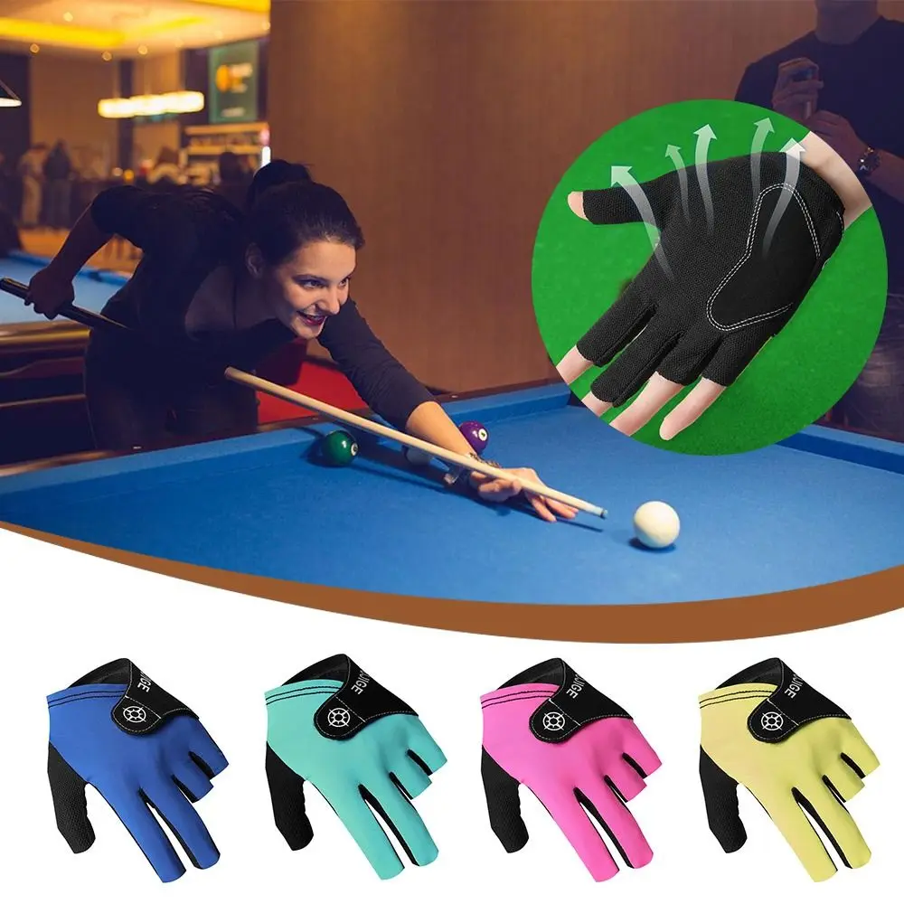 

Бильярдные перчатки для левой руки, нескользящие эластичные тренировочные перчатки для бильярда, дышащие перчатки для снукера, бильярдные перчатки, аксессуары для фитнеса