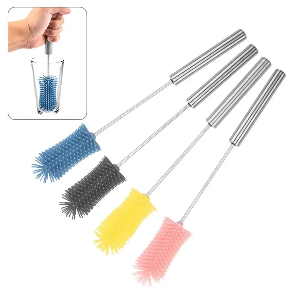 Press Type Semi Automatic Rotary Cup Brush Baby Bottle Brush Cleaning Brush Tea Cup Cleaning Water Cup Clean