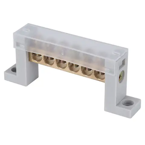 2PCS Copper Terminal 12V 150A 6 Way Bus Bar Ground Distribution Block Panel +12pcs Terminal 10 best sales 12v terminal - №5