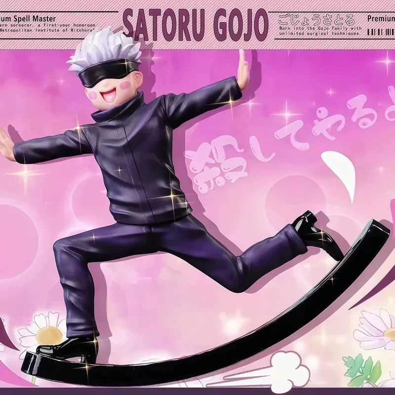 

Jujutsu Kaisen Popular Role Satoru Gojo Q Version Wobbler Figure Toys Vehicle Creative Ornaments Anime Peripheral Birthday Gifts