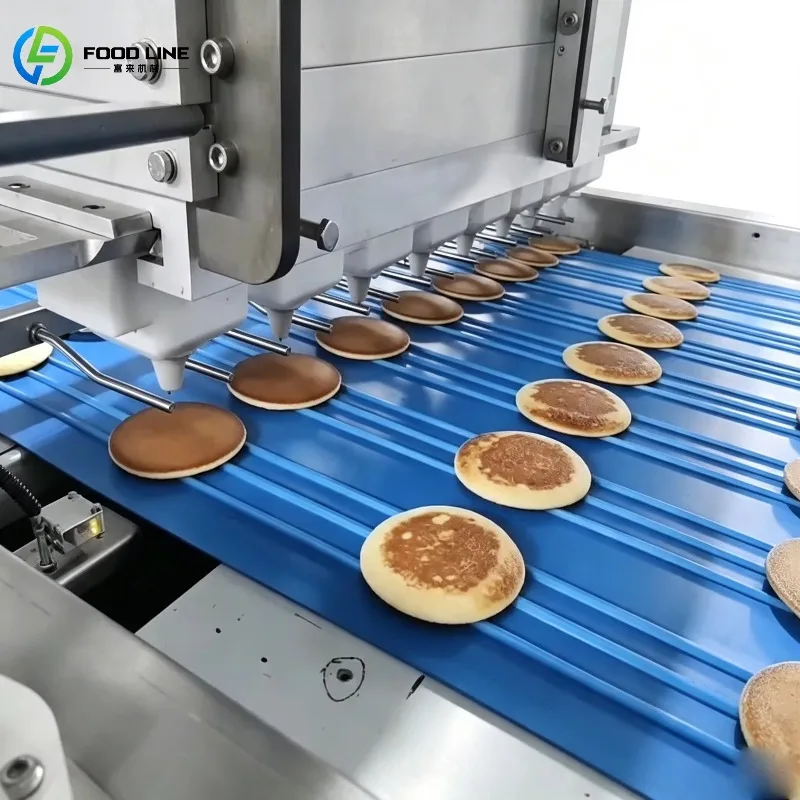 Advanced Heating System Crispy Edge Soft Center Texture Dorayaki Production Line