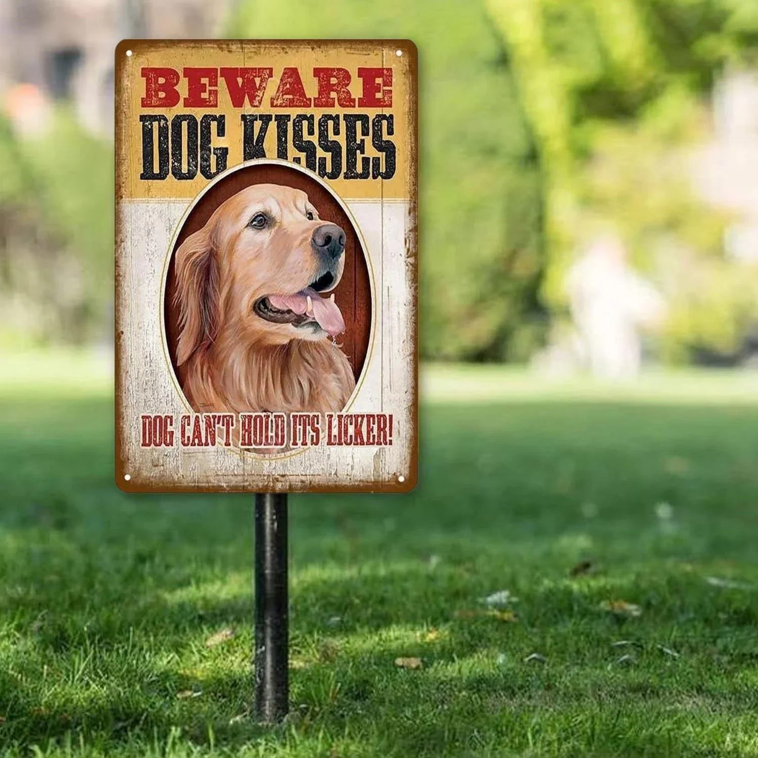 Warning Danger Metal Aluminum Signs Beware Of The Dog Cat Poster Vintage Wall Plaque Courtyard Garden Bar House Man Cave Decor