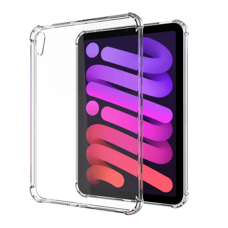 Capa protetora transparente macia para ipad, capa de silicone ultra fina, ar 5, 4, 3, 2, Pro 11, 2022, 2021, 9,7 polegadas, 10,2 polegadas, 10th,