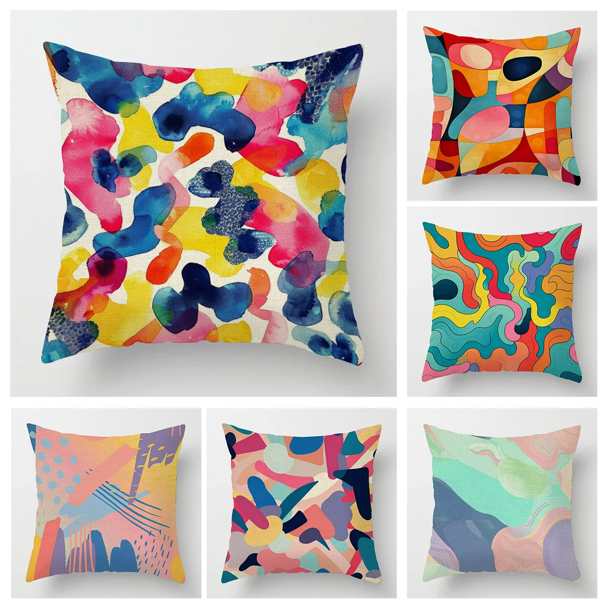 

Nordic-style abstract geometric pillow case 50x 50cm fade-proof machine washable home decorations cushion cover