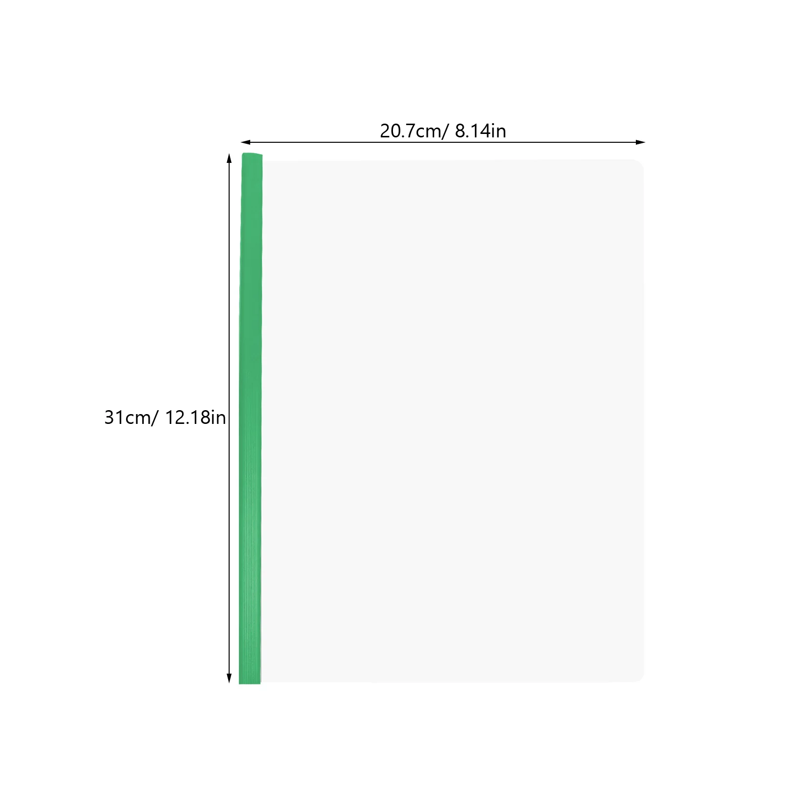 10Pcs Transparent File Folders with Draw Rods A4 Size Plastic Document Clamps for Office School Student Paper Storage Folder