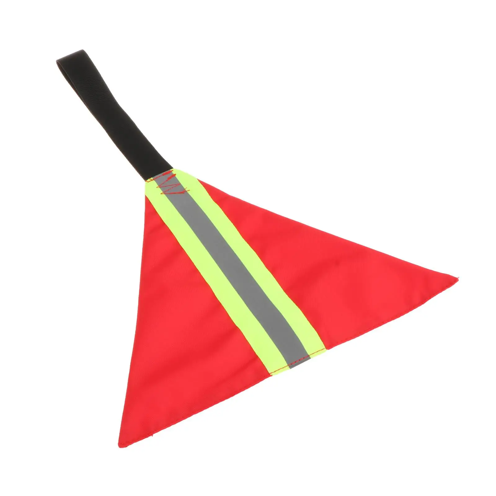 Reflective Kayak Tow Flag with Webbing Strap High Visibility Oxford Cloth Safe Travel Sign for Canoe Boating