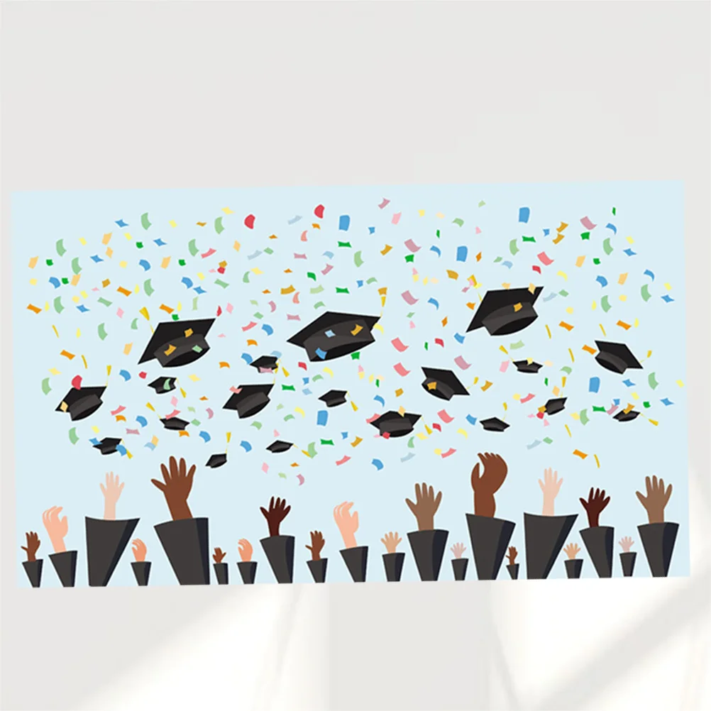 

3D Graduation Season Blackboard Photo Backdrop 90x150cm Non-Reflective Durable Photography Background Party Decoration