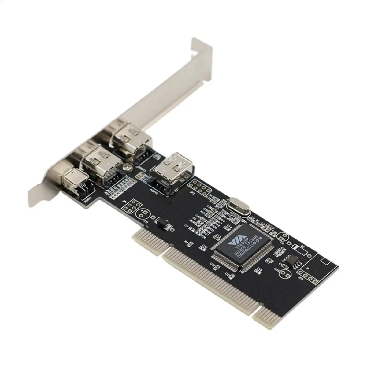 A10I PCI 1394 Card 4 Port Firewire Card Adapter Digital Camera HD DV Capture Card Driver-free VIA for Desktop PC