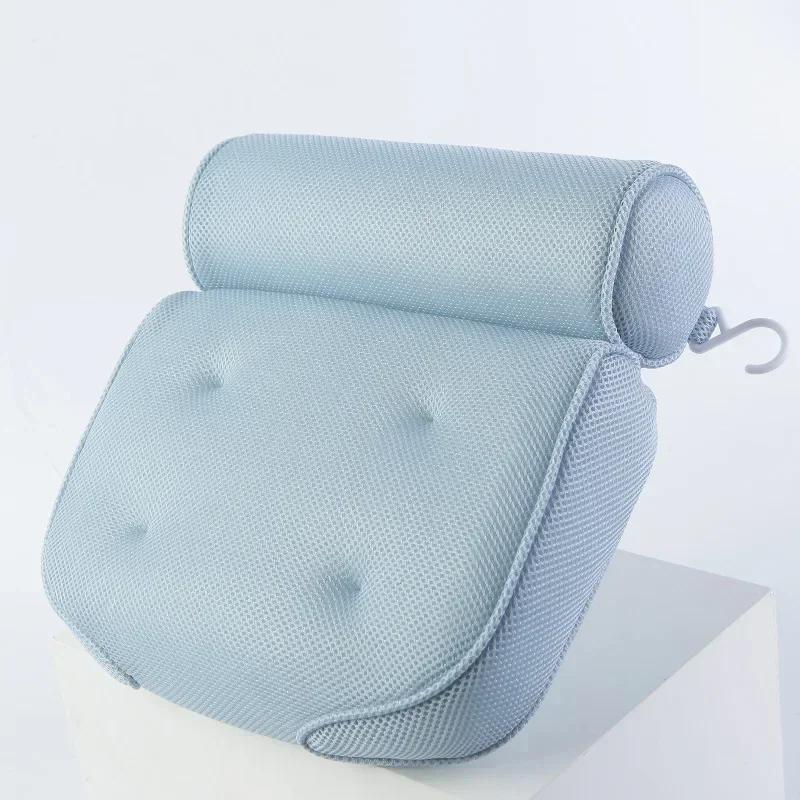 SPA Non-Slip Bath Pillow with Suction Cups Bath Tub Neck Back Support Headrest Pillows Thickened Home Cushion jacuzzi