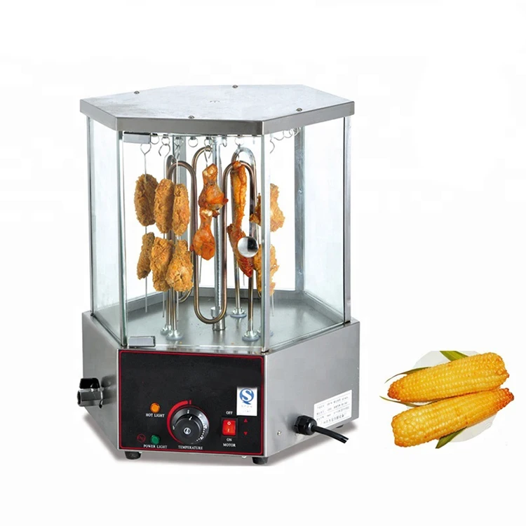 Rotary Corn Roaster Chicken Wing Gril Machine / Meat Roasting Machine/Commercial Grilled Toasted Corn Machine