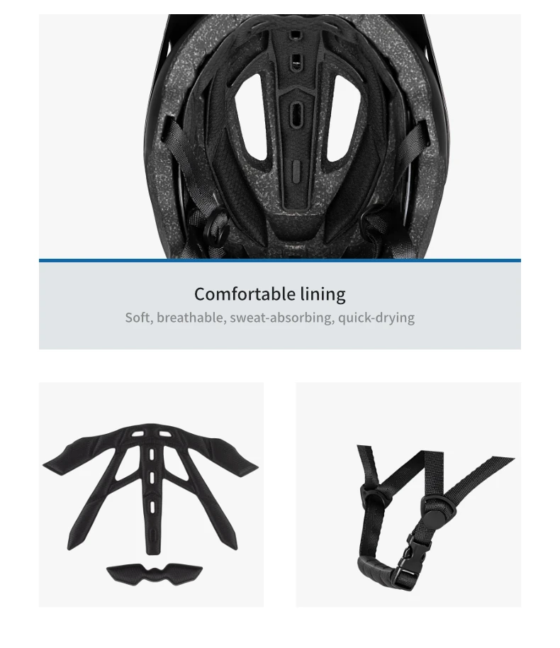 BATFOX Fahrradhelm MTB Casco Fahrradhelm Sicherheit Weiß Integral geformter Mountainbike-Helm für Männer Frauen Casco Bicicleta – Detail 23
