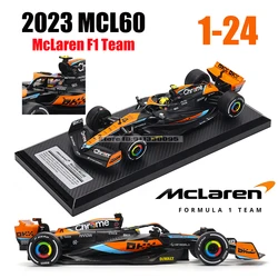 CCA MSZ 1:24 3 series 2023 McLaren F1 Team MCL60 4# Lando Norris 81# Oscar Piastri alloy car model toy series collection gift