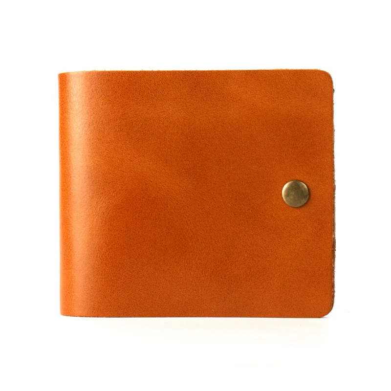 YH-3096 الرجال والنساء محفظة بسيطة مشبك محفظة جلدية كليب ريترو ستايل أفقي محفظة جلد البقر