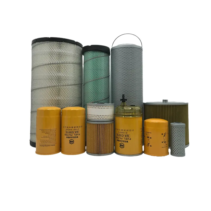 for Hyundai R215-9 225-9 machine filter,diesel filter, air filter,hydraulic return oil inlet pilot filter element, excavator