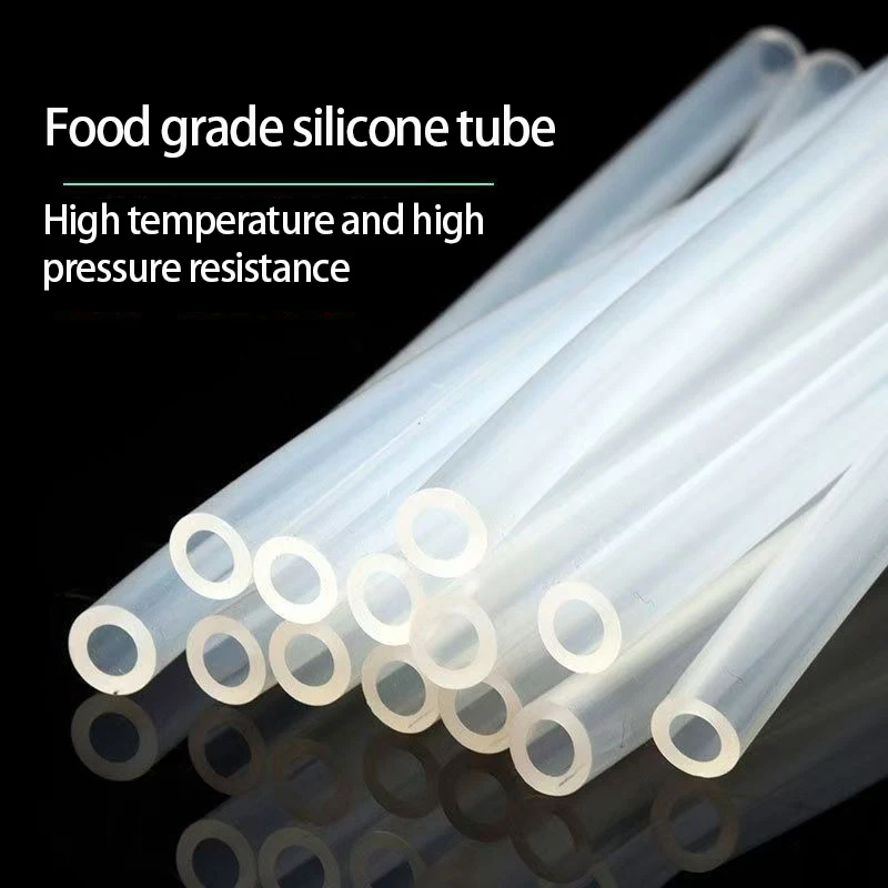 1/3Pcs Clear Reusable Silicone Straws Flexible Lightweight Compact Drinking Straws for Camping Hiking Picnic Party Travel