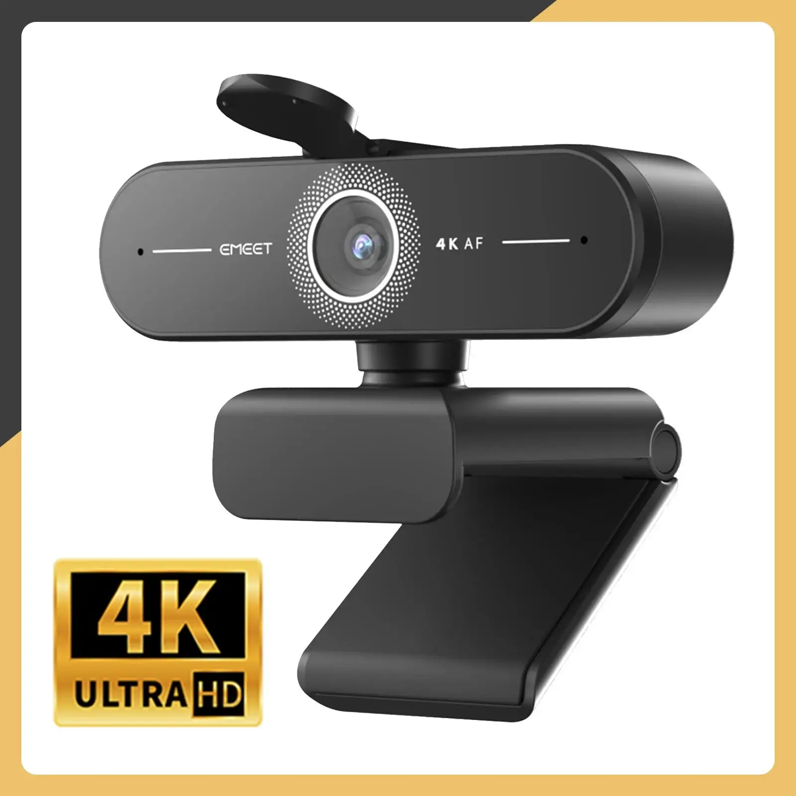 4K Webcam 1440P 2K Web Camera 1080P EMEET C60E Autofoco USB Câmera de computador para viva/voz/conferência