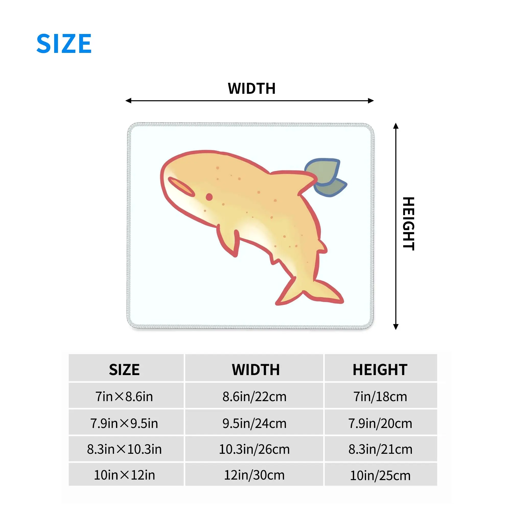 Lemon shark Mouse Pad Computer Keyboard Mouse Mat Gamer PC Laptop Desk Mat Office Table Mats