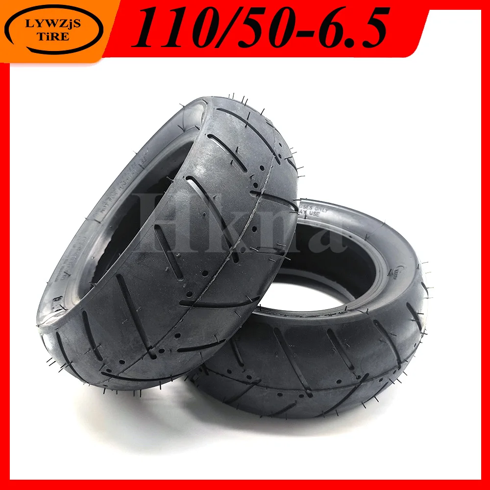 110/50-6.5 Tubeless Vacuum Tire for 49cc Mini Motorcycle Rear Wheel Thickened Wear Resistant Tire