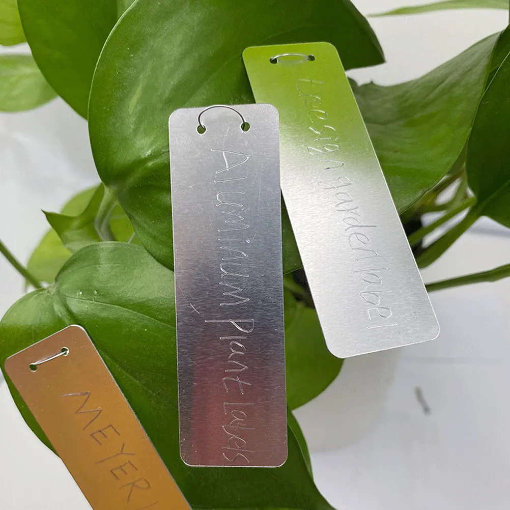

10Pcs Aluminum Garden Plant Labels Durable Metal Tags for Outdoor Use Blank Plant Markers Garden Supplies Blank Metal Tags