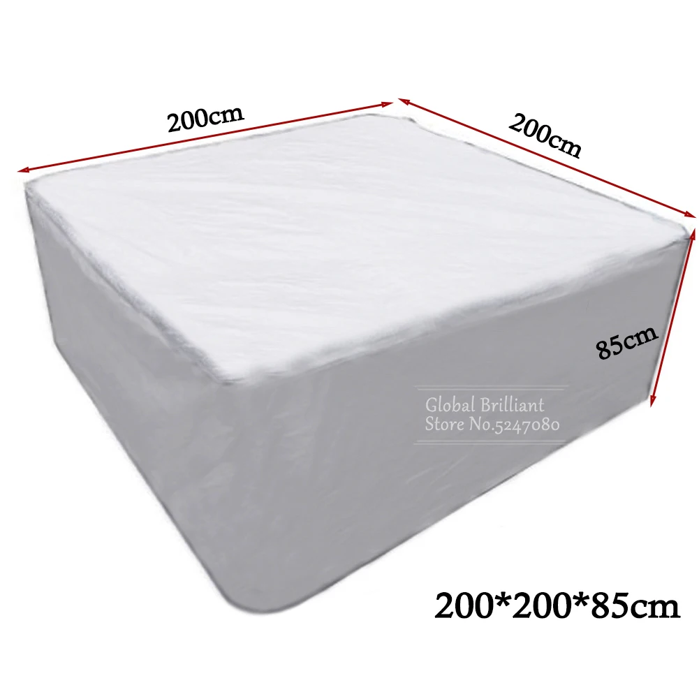 Universele 210D Oxford Vierkante Hot Tub Cover SPA Zwembad Badkuip Cover Waterdichte Zwembad Meubelbeschermer Stofkap