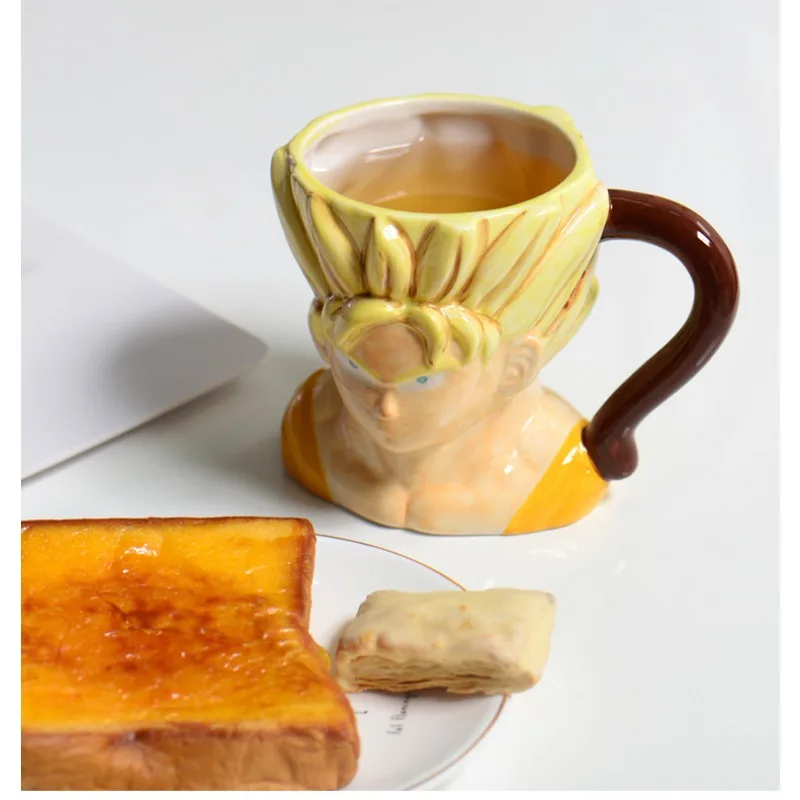 

Hot Selling Anime Carefully Selected for Christmas Eve Dragon Ball Wukong Ceramic Cup Creative Design Ceramic Cup Holiday Gift