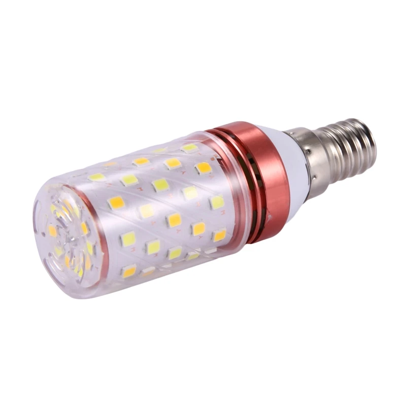 LJL-2X 3 Color Temperatures Integrated SMD LED Corn Lamp E14 AC85V - 265V Warm White 12W