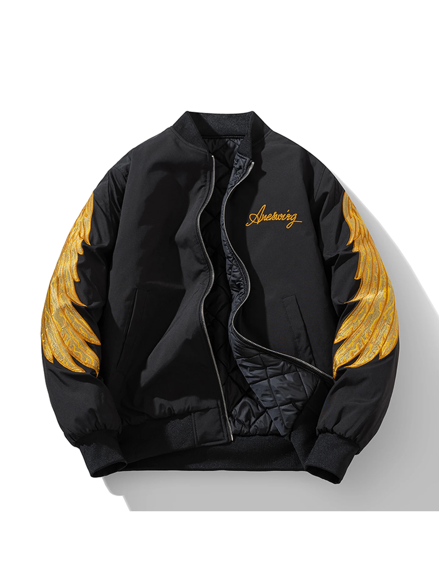 

Heavyweight Wings Embroidered Cotton Jaet Men's Autumn Winter New Trendy Street Flight Cotton Clothes Couple Thiened Oute...