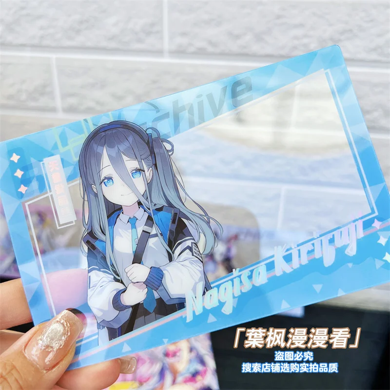 Tarjeta transparente de Pvc de archivo azul Bai Zhou Zi Hu Ban Tian Tong Alice herramienta mágica de fotografía de viaje para regalos de colección de fans