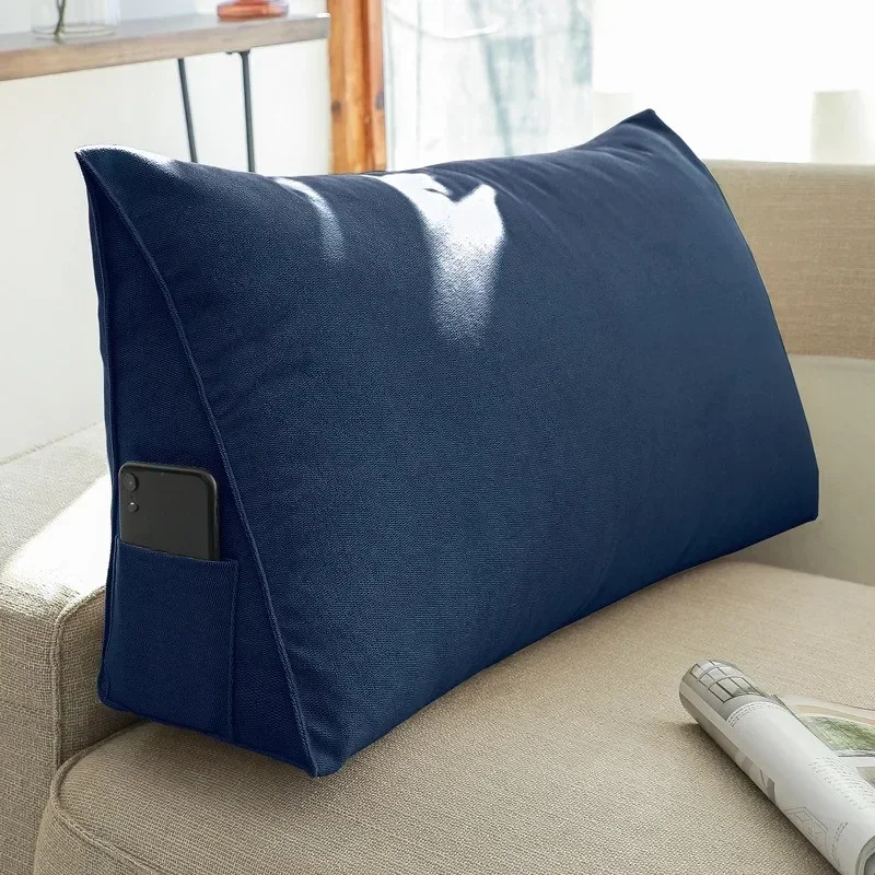 OTAUTAU Bett Dreieckige Kissen Stuhl Nacht Lenden Stuhl Rückenlehne Liege Faul Büro Stuhl Wohnzimmer Kissen Dekor KD034 – Detail 17