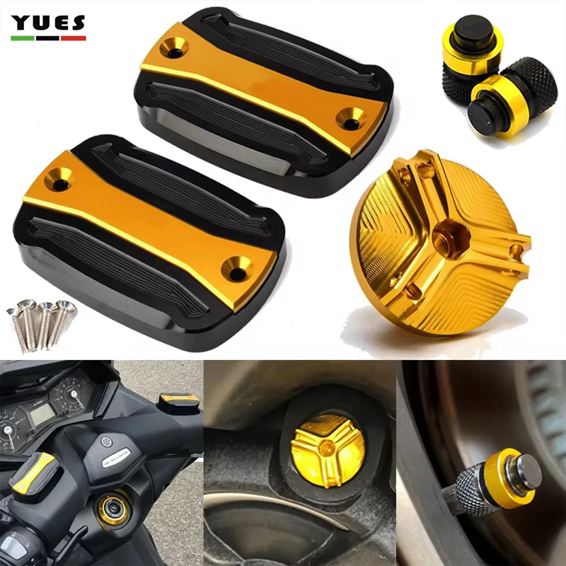 For YAMAHA T-Max TMAX 560 530 500 T Max 560 TECH MAX TMAX 560 530 SX DX Motorcycle Brake Fluid Reservoir Cover Oil Fiiter Cap